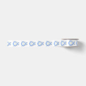 Periwinkle Awareness Ribbon Angels Custom Design Satijnen Lint (Voorkant)