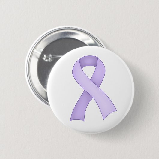 Periwinkle Awareness Ribbon Button 0001 (Voorkant /achterkant)