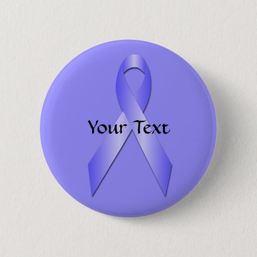 Periwinkle Awareness Ribbon Button Sjabloon (Voorkant)