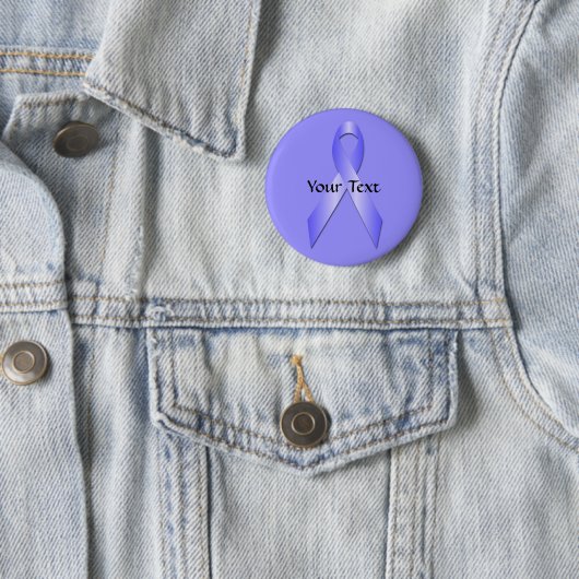 Periwinkle Awareness Ribbon Button Sjabloon (In situ)