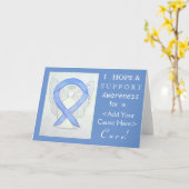 Periwinkle Awareness Ribbon Custom Want Kaarten (Gele Bloem)