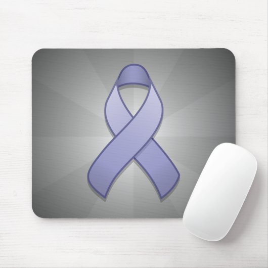 Periwinkle Awareness Ribbon Mousepad Muismat (Met muis)