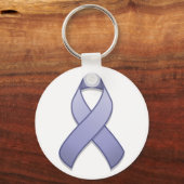 Periwinkle Awareness Ribbon Sleutelhanger (Voorkant)