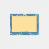 Periwinkle Birds and Flowers Floral Pattern Post-it® Notes (Voorkant)