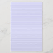Periwinkle blauw en wit gestreept briefpapier (Voorkant)