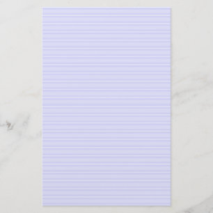 Periwinkle blauw en wit gestreept briefpapier