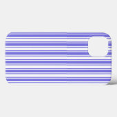 Periwinkle blauw en witte snoepjes strepen Hoesje- Case-Mate iPhone Case (Achterkant (horizontaal))