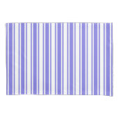 Periwinkle blauw en witte snoepjes strepen kussensloop (Voorkant)