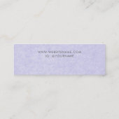 Periwinkle Blauw Paarse Sieraden Oorbel Display Mini Visitekaartje (Achterkant)