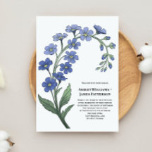 Periwinkle Blauwe Bloemen Gestileerde Bloemen Huwe