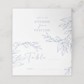 Periwinkle Bloem Eenvoudige Bruiloft Plaats Kaart Plaatskaartje (Buitenkant ongevouwen)