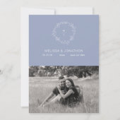 Periwinkle Bloemen Boho bruid Save The Date (Voorkant)