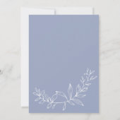 Periwinkle Bloemen Boho bruid Save The Date (Achterkant)