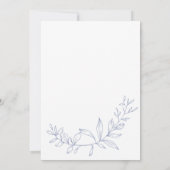 Periwinkle Bloemen Boho bruid Save The Date (Achterkant)