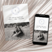 Periwinkle Bloemen Boho bruid Save The Date