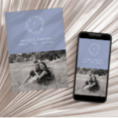 Periwinkle Bloemen Boho bruid Save The Date