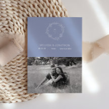 Periwinkle Bloemen Boho bruid Save The Date