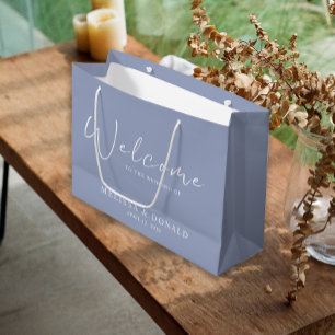 Periwinkle Bloemen Boho Welkom Bruiloft Groot Cadeauzakje