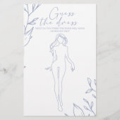 Periwinkle Bloemen Bruidsspel Raad de jurk Flyer (Voorkant)