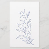 Periwinkle Bloemen Bruidsspel Raad de jurk Flyer (Achterkant)