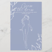 Periwinkle Bloemen Bruidsspel Raad de jurk Flyer (Voorkant)