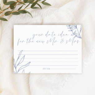 Periwinkle Bloemen Date Night Idee Shower Spel Briefpapier