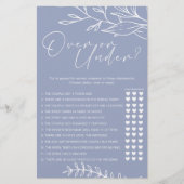 Periwinkle Bloemen Game Over Onder Flyer (Voorkant)