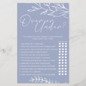 Periwinkle Bloemen Game Over Onder Flyer (Voorkant)