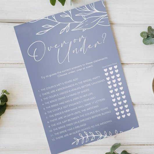 Periwinkle Bloemen Game Over Onder Flyer