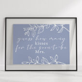 Periwinkle bloemen raden hoeveel kussen spel poster