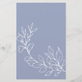 Periwinkle bloemen spel die weet bruid beste flyer (Achterkant)