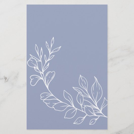 Periwinkle bloemen spel die weet bruid beste flyer (Achterkant)