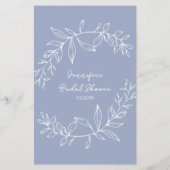 Periwinkle bloemen spel waar waren we flyer (Achterkant)