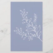 Periwinkle Bloemen Spel Whats In Uw Tas Flyer (Achterkant)