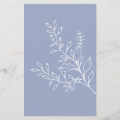 Periwinkle Bloemen Spel Whats In Uw Tas Flyer (Achterkant)