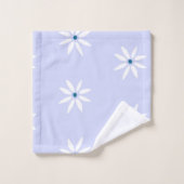 Periwinkle Bloemenbadhanddoeken Bad Handdoek (Wasdoekje)