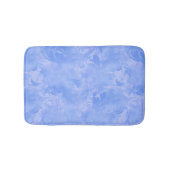 Periwinkle Blue Abstract Feather Pattern Badmat (Voorkant)