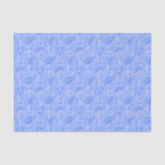 Periwinkle Blue Abstract Feather Pattern Tissuepapier (Voorkant)