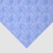 Periwinkle Blue Abstract Feather Pattern Tissuepapier (Detail)