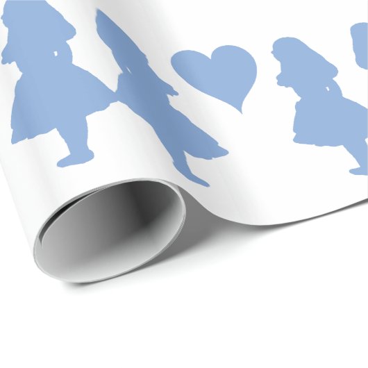 Periwinkle Blue Alice to Alice Cadeaupapier (Rol Hoek)