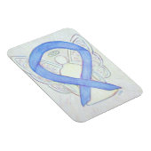 Periwinkle Blue Awareness Ribbon Angel Art Magnet Magneet (Rechterzijde)
