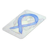 Periwinkle Blue Awareness Ribbon Angel Art Magnet Magneet (Linkerzijde)