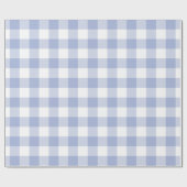 Periwinkle Blue Buffalo Check Patroon Cadeaupapier (Vlak)