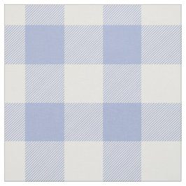 Periwinkle Blue Buffalo Check Patroon Stof
