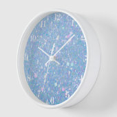 Periwinkle Blue Chunky Glitter Glam Clock (Hoek)