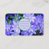 PERIWINKLE BLUE CLEMATIS VISITEKAARTJE (Voorkant)