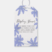 Periwinkle Blue Daisies Display Vrijgezellenfeest Cadeaulabel (Voorkant)