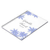 Periwinkle Blue Daisies Wedding Guest Book Notitieboek (Linkerzijde)