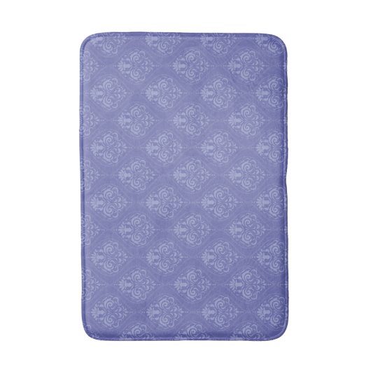Periwinkle Blue Damask Badmat (Voorkant Verticaal)