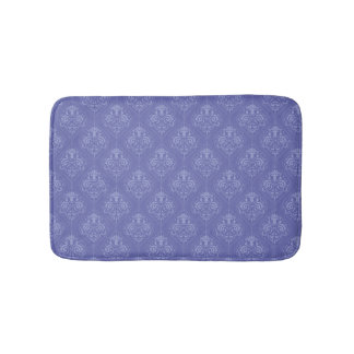 Periwinkle Blue Damask Badmat
